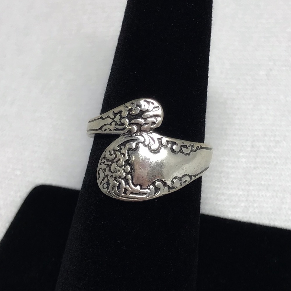 Vintage 1940’s Sterling Silver Spoon Ring Size 7